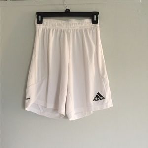 * ADIDAS white soccer shorts *